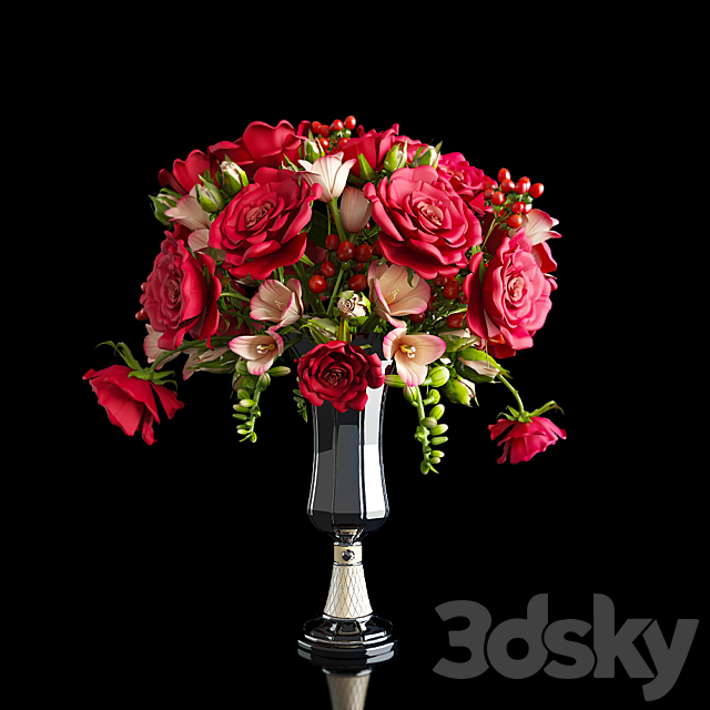 bouquet of roses 3DSMax File - thumbnail 1