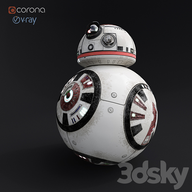 BB8 (BB9) _LowPoly_GameReady Free Download