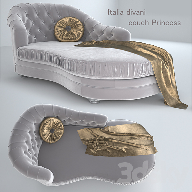 Couch Princess Asnaghi factory 3DSMax File - thumbnail 1