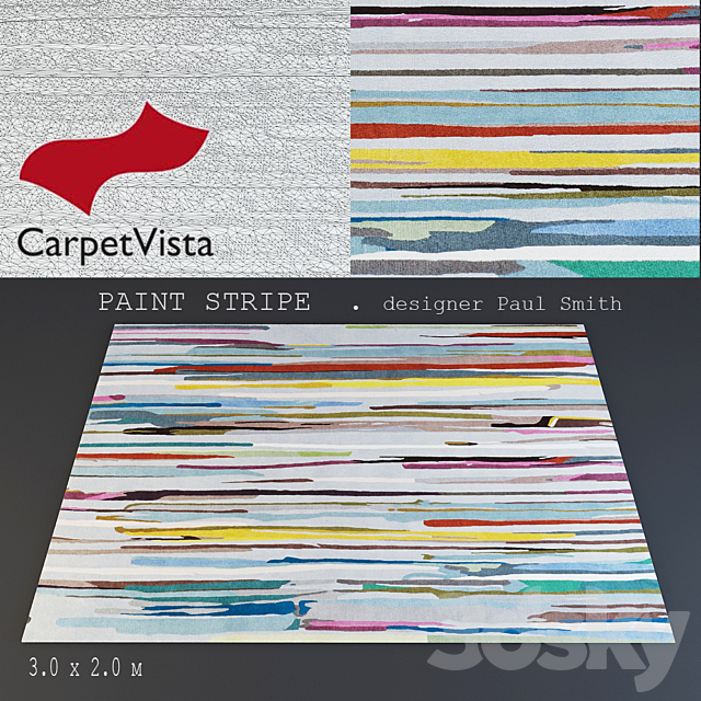 Carpet Carpet vista. PAINT STRIPE 3DSMax File - thumbnail 1