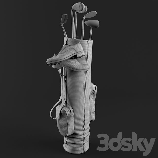 Golf bag 3d