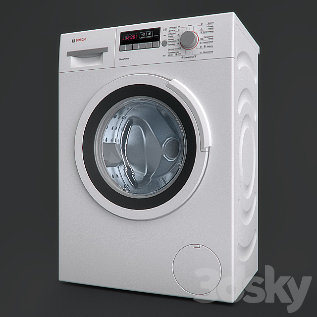 Washing machine and laundry basket 3DSMax File - thumbnail 2