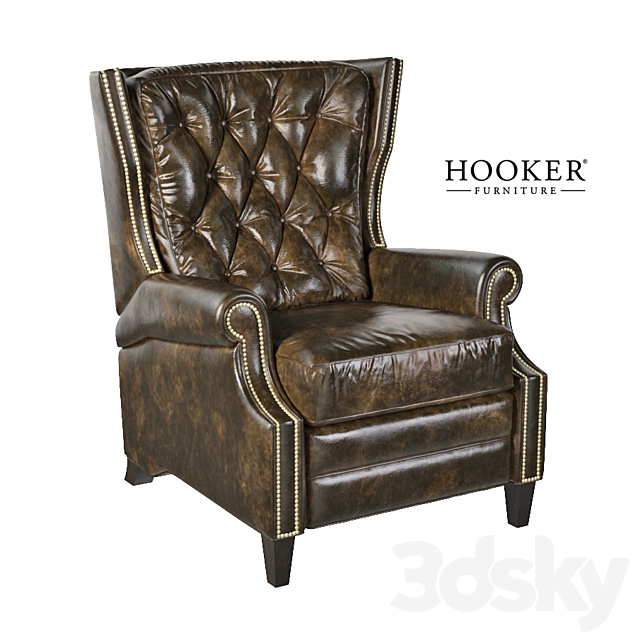 Armchair Hooker Furniture Balmoral Blair Recliner 3DSMax File - thumbnail 1