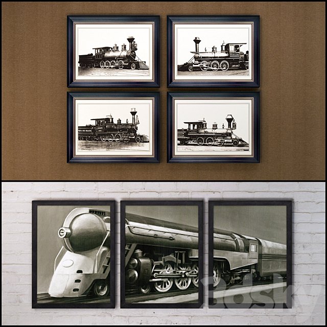 The picture in the frame: 24 Pieces (collection 60) Picture Frame 3d