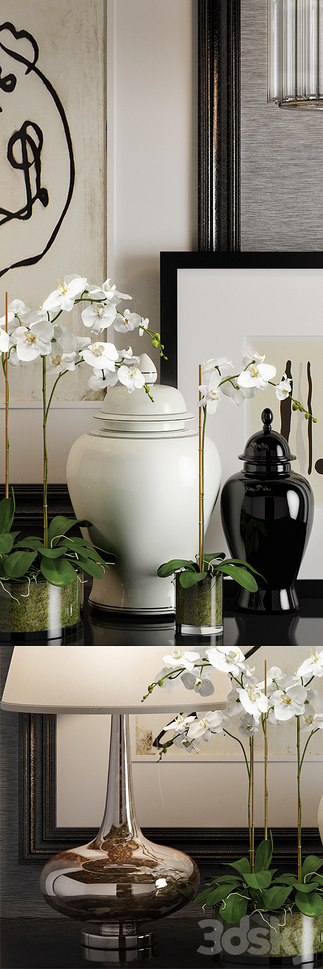 Decoration set 1 3d