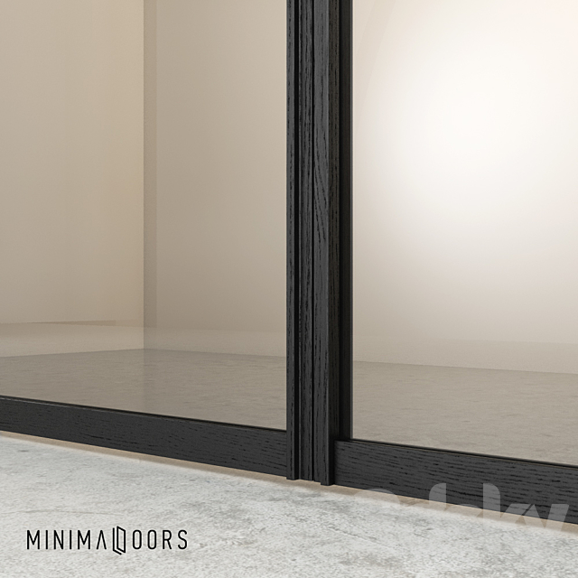 Minimaldoors sliding glass walls 3d
