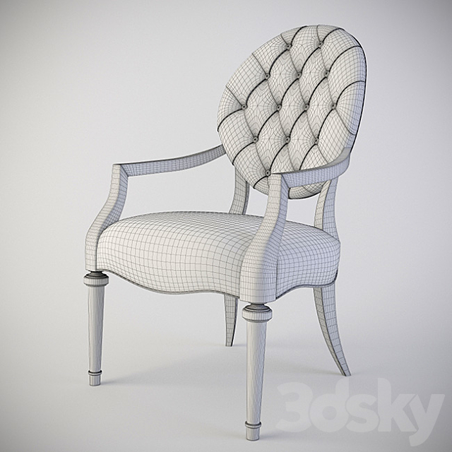 chair Bernhardt Antiquarian Side Chair (365-562) 3DSMax File - thumbnail 3