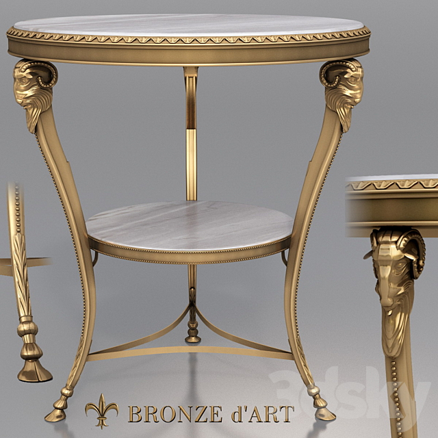 Belier 1116 Table of Bronze d’Art 3DSMax File - thumbnail 1