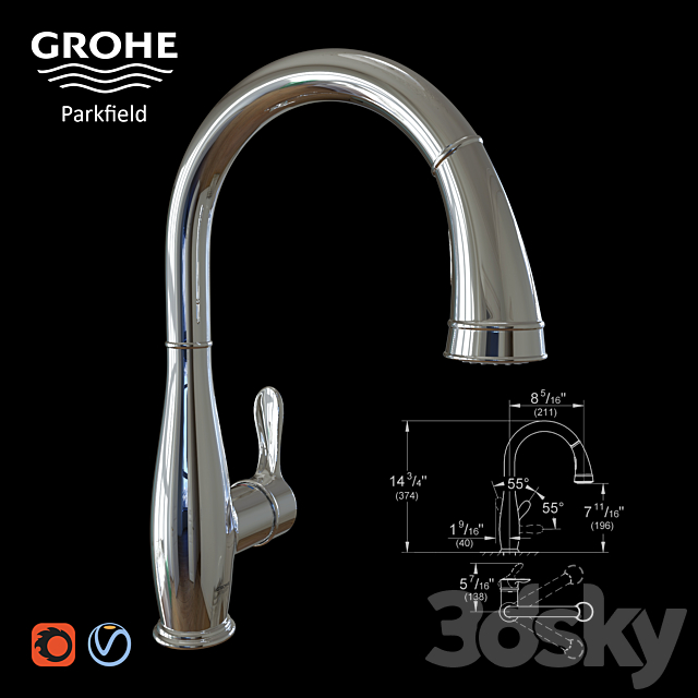 Grohe Parkfield 30213 3DSMax File - thumbnail 1
