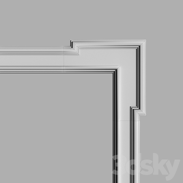 Decorative portal №2 3DS Max Model - thumbnail 2