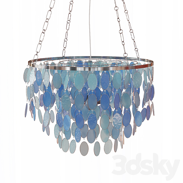 Horchow Mariana 3-Light Chandelier 3DSMax File - thumbnail 1