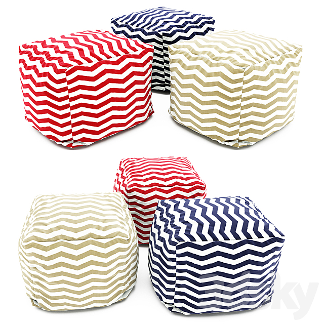 Pouf collection 07 3d
