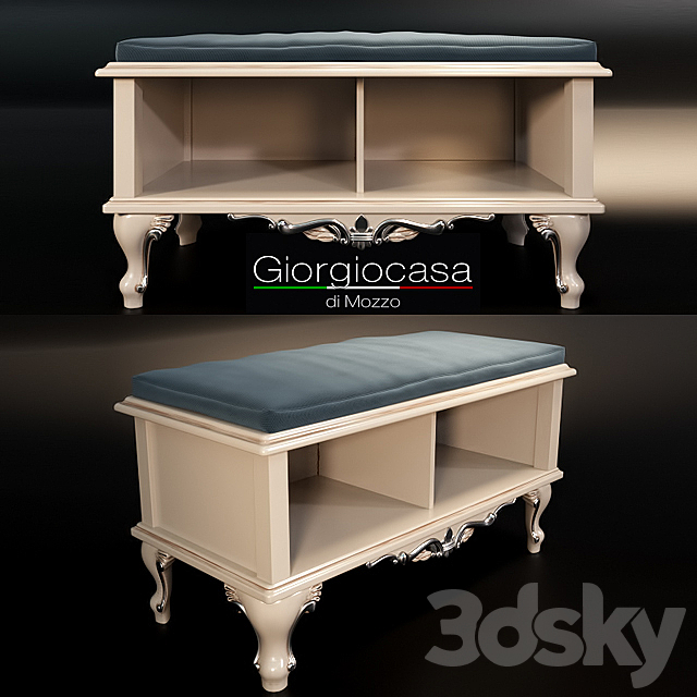Giorgiocasa bench in fabric 3DSMax File - thumbnail 1