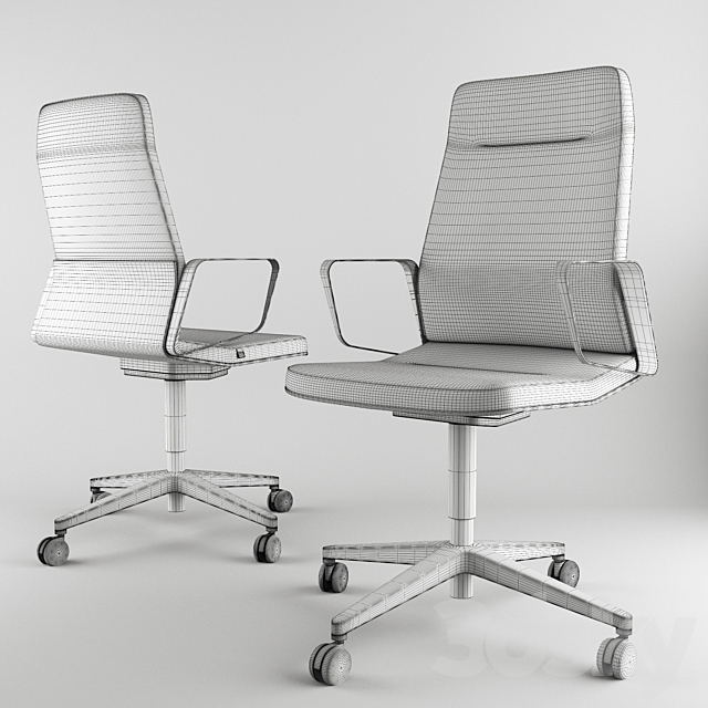 Office chair interstuhl 3d