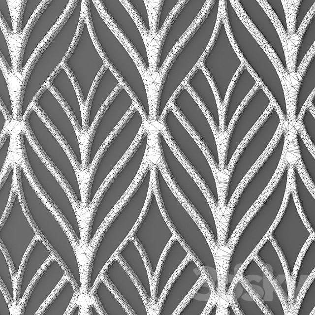 Set. The panel. grille. Panel. grille. Lattice. panel. pattern. art. abstraction. decorative. interior. wall decor. gold. luxury 3DSMax File - thumbnail 3