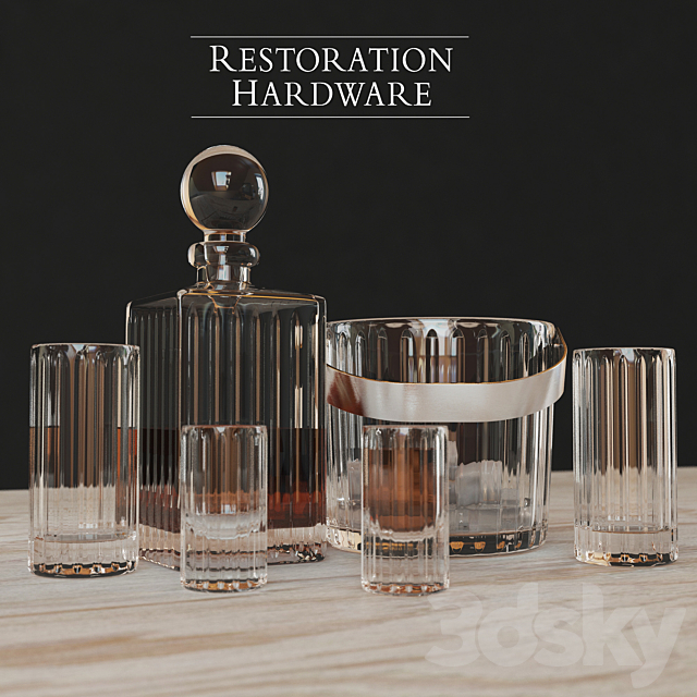 BOULEVARD CUT CRYSTAL BARWARE SET Free Download