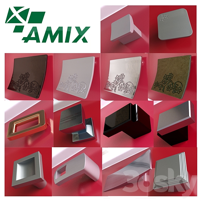 Furniture handles company AMIX Modern_vol.3 second part 3DSMax File - thumbnail 1
