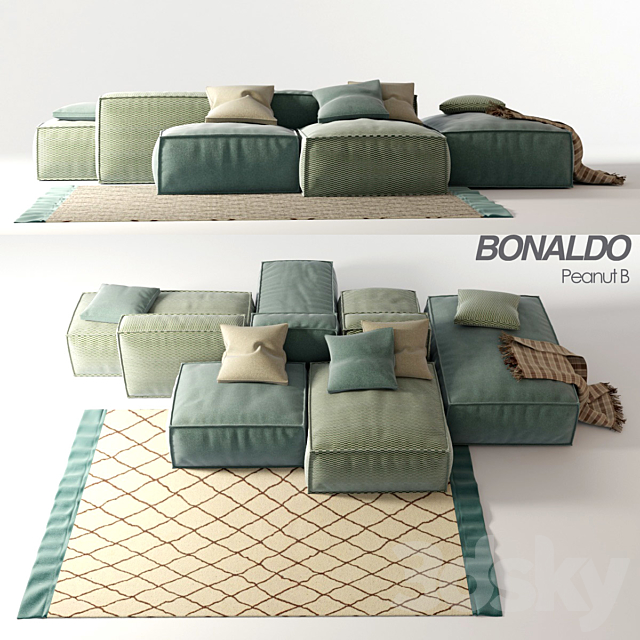 Sofa Bonaldo Peanut B 3DSMax File - thumbnail 1