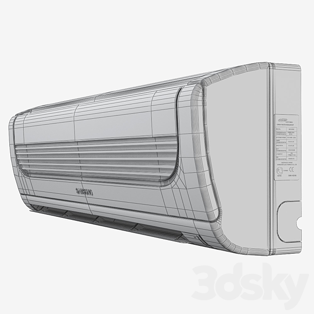 Samsung SH24ZW6. air conditioning 3DSMax File - thumbnail 3