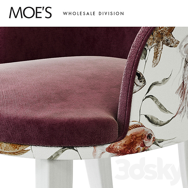 MOE’S Custom Beach Club Dining Chair 3DSMax File - thumbnail 3