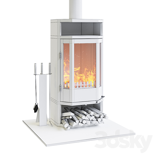 RHINE-burning stove. META 3DSMax File - thumbnail 2