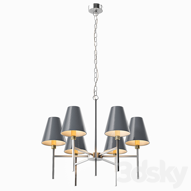 LuxDeco Lucerne 6-Arm Chandelier 3d