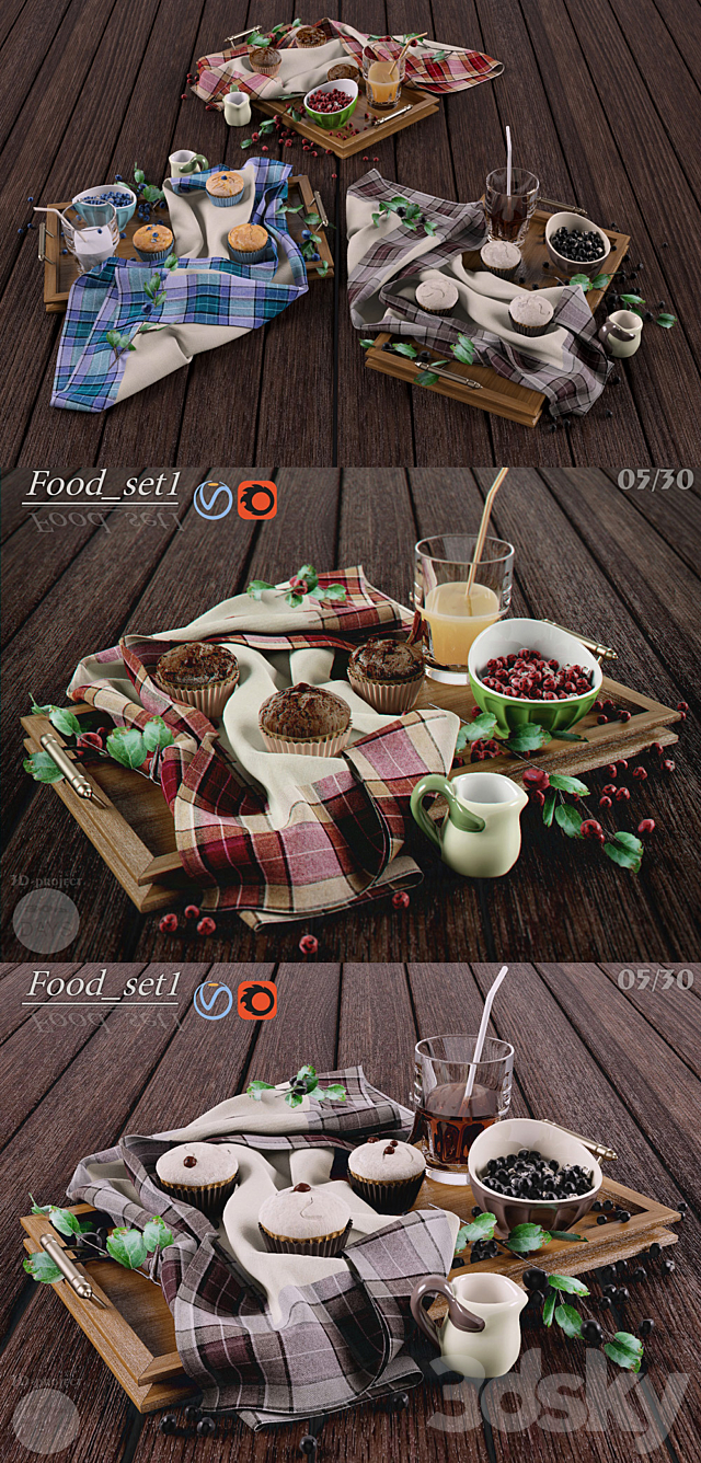 Food_set1 3DSMax File - thumbnail 2
