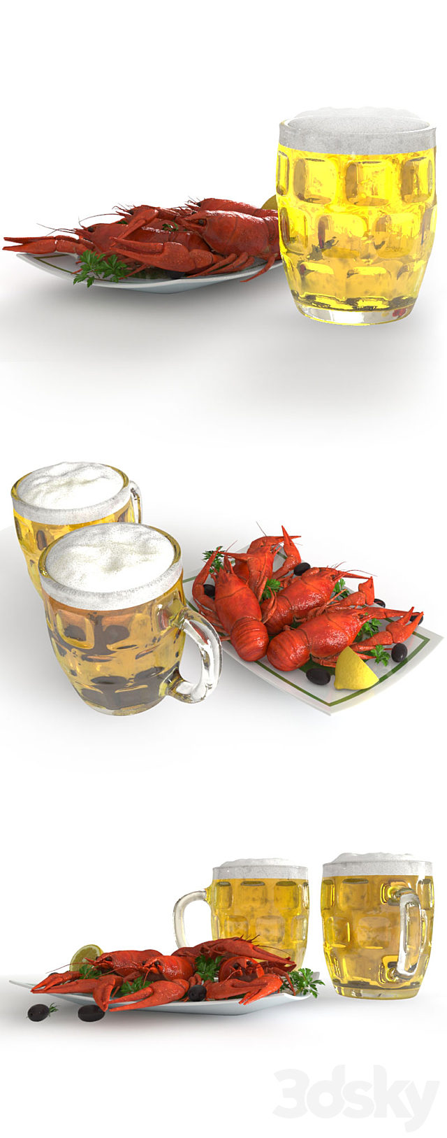 Crawfish and beer 3DSMax File - thumbnail 2