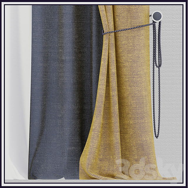 Curtain with Beads _ Curtain with beads 3DSMax File - thumbnail 2
