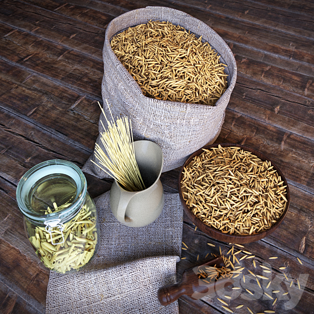 a sack of grain 3d