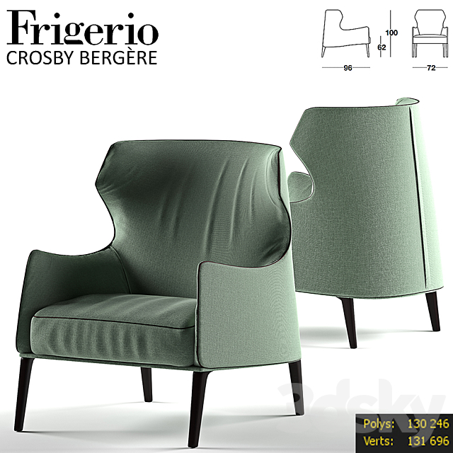 Crosby bergere by Frigerio 3DSMax File - thumbnail 1