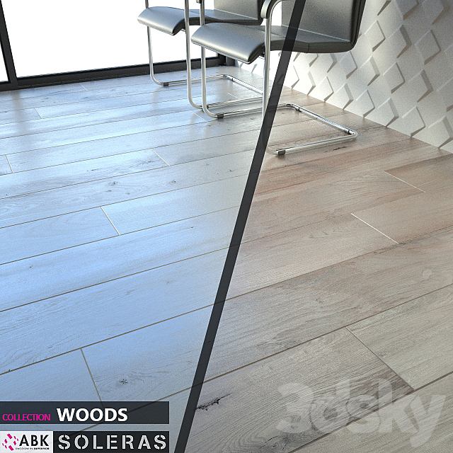 ABK COLLECTION WOODS SOLERAS BIANCO AVANA Set 02 3d