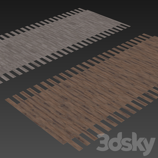 Parquet 12 (2 species. without the use of plug-ins) 3DSMax File - thumbnail 3