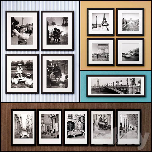 The picture in the frame: 22 pieces (80 collection) Photo Frame 3DSMax File - thumbnail 1
