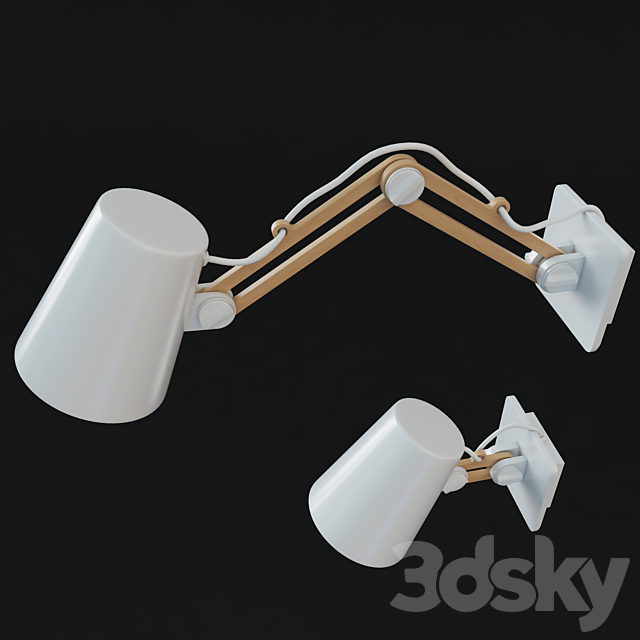 Mantra Looker Wall Lamp 3d