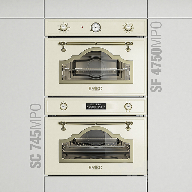 Smeg Cortina SF4750MPO – SC745MPO Microwave Oven 3DSMax File - thumbnail 1