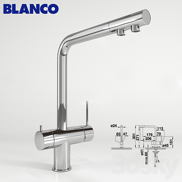 Faucet Blanco Fontas 3DSMax File - thumbnail 1
