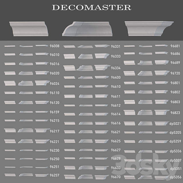 Cornices Decomaster 3DSMax File - thumbnail 1