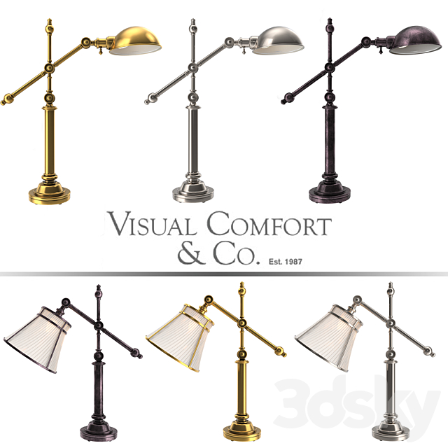 Table Lamp Visual Comfort Pimlico 3DSMax File - thumbnail 1