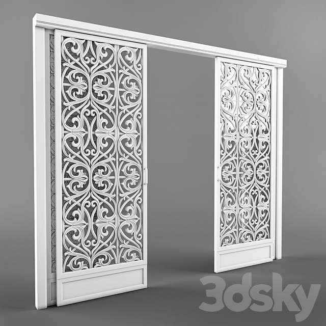 Sliding door 3322 3d