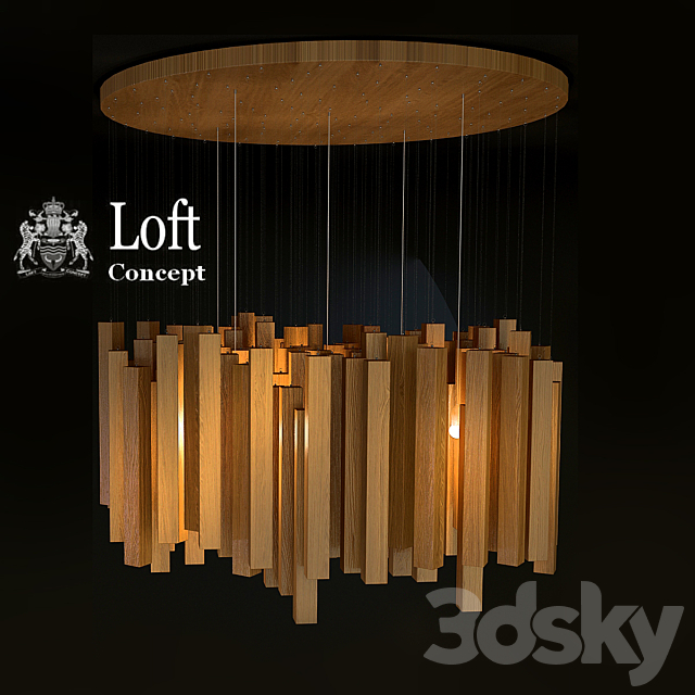 loft-concept wooden rain 3DSMax File - thumbnail 1