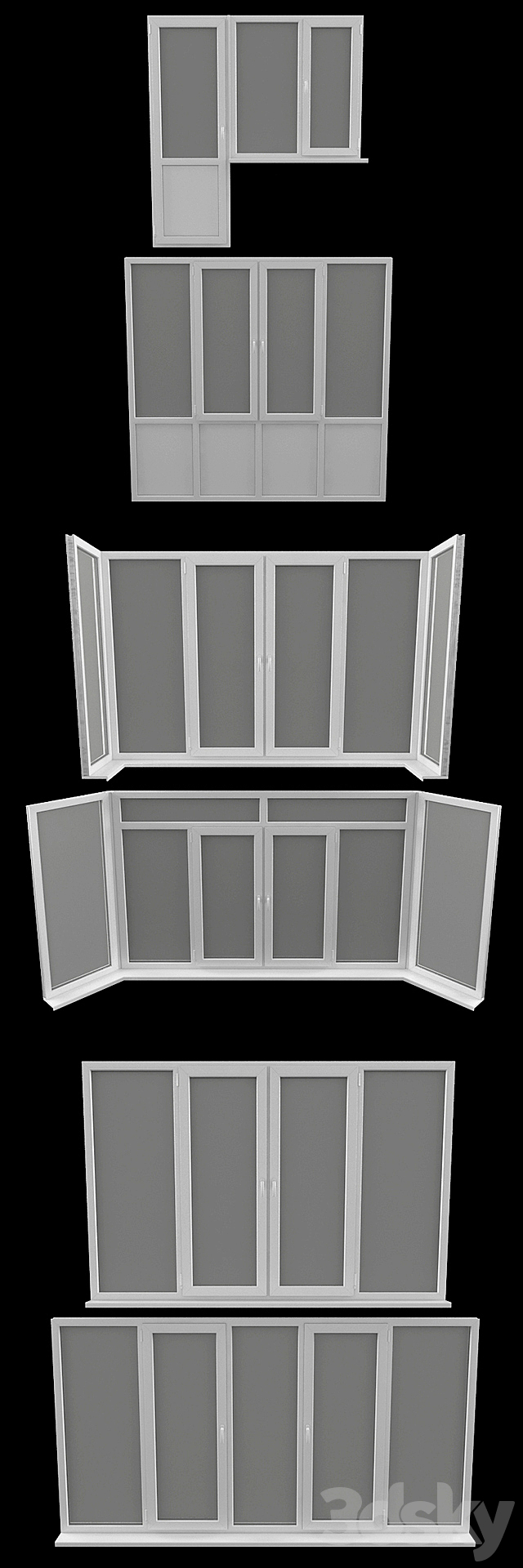 REHAU Euro-Design 60 options 1 3d