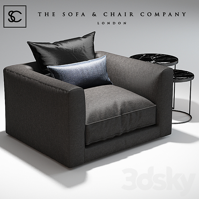 Elis Armchair_The sofa and chair company_Coppice table 3DSMax File - thumbnail 1