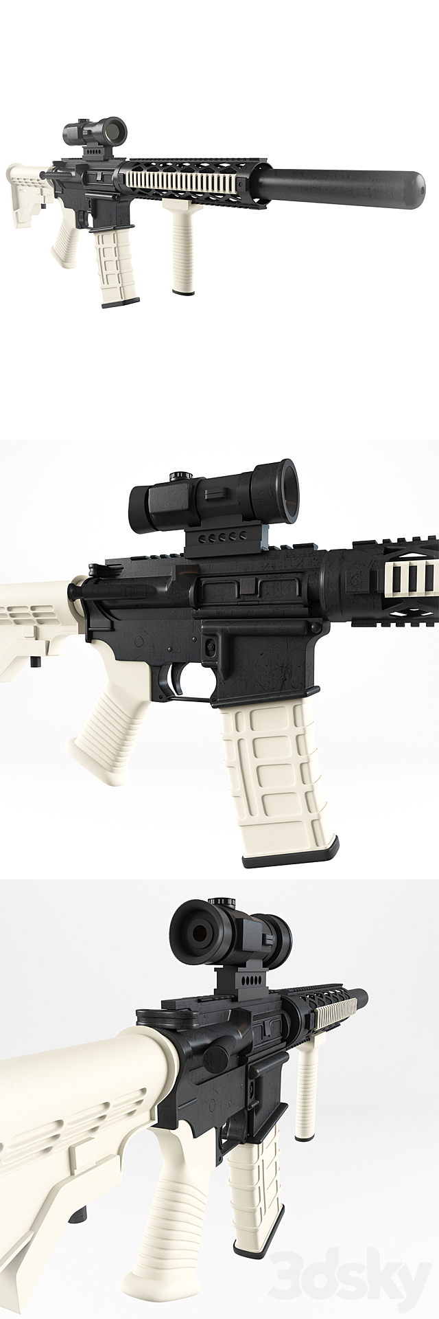 M4 Spikes 3d