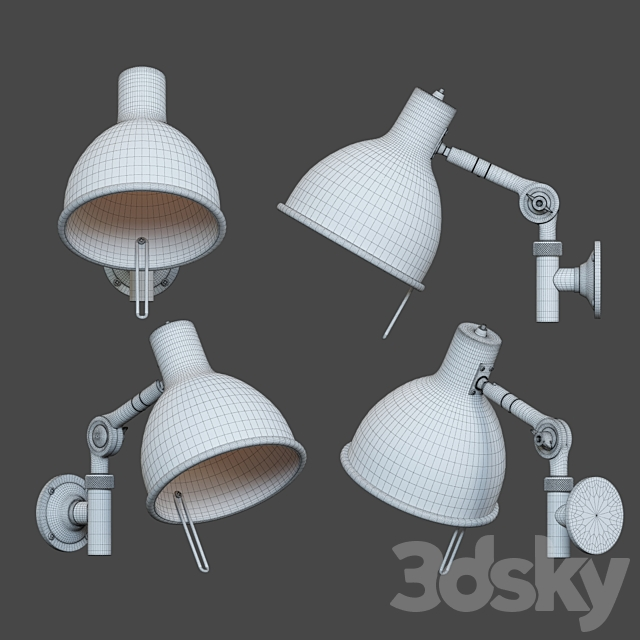 Orsjo Belysning PJ71 Wall Lamp 3DSMax File - thumbnail 2