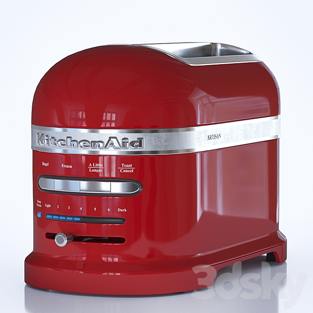 Toaster KitchenAid Artisan 5KMT2204EMS red 3DSMax File - thumbnail 1