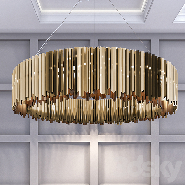 Tom Kirk Llighting Facet Chandelier 3d