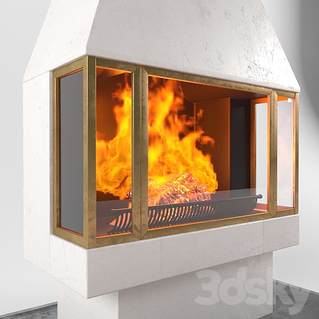 Fire place + 3d fire 3d
