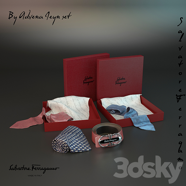 Ferragamo set 3 3d