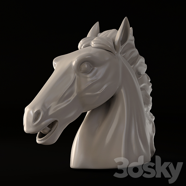 Horse Head 3DSMax File - thumbnail 1